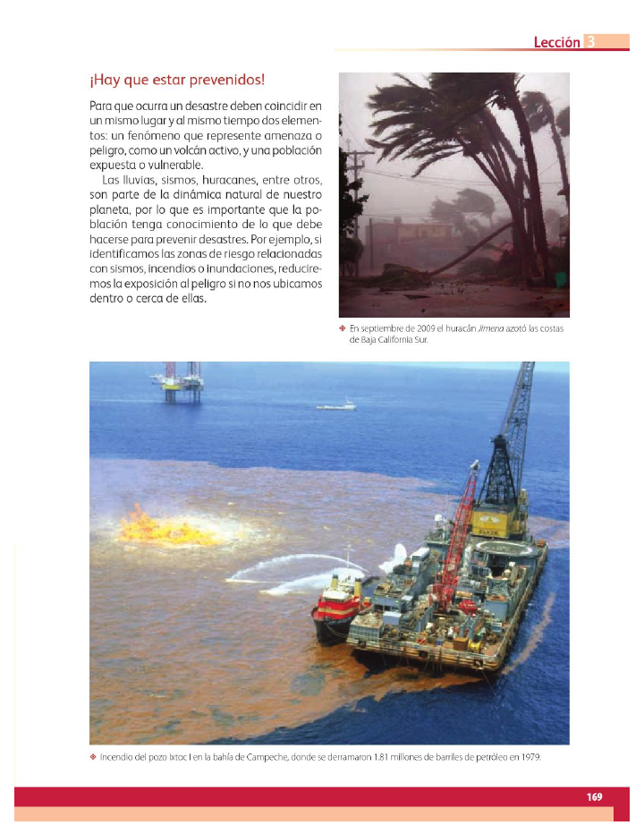 Los desastres que enfrentamos - Geografía 4to Bloque 5 2014-2015  