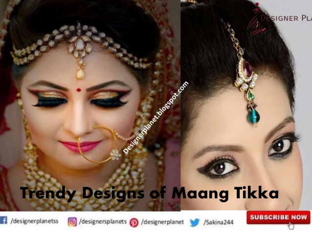 Trendy Designs of Maang Tikka |Maang Tika Design - Kundan Maang Tika for Bridal | Designerplanet