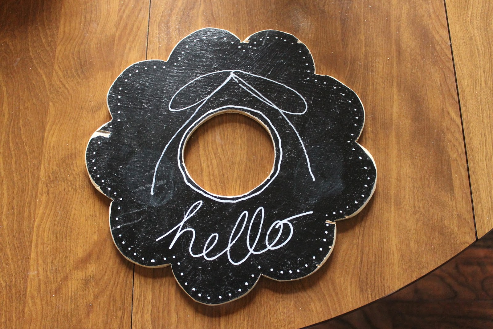 Your Creativity Inspires Me Chalkboard Wreath