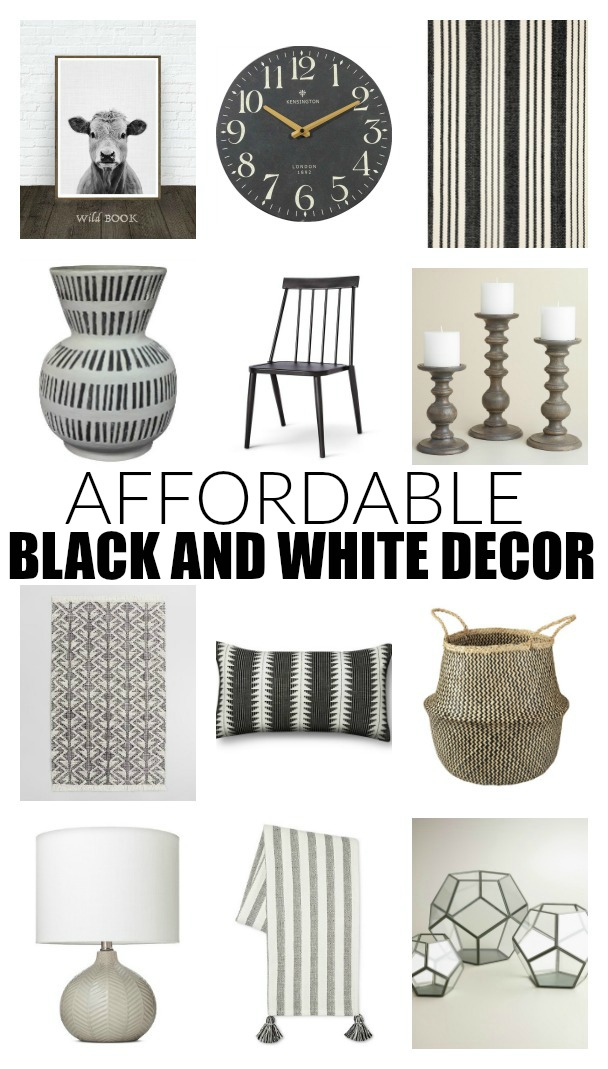 Stylish and Affordable Black and White Outdoor Decor Little House of