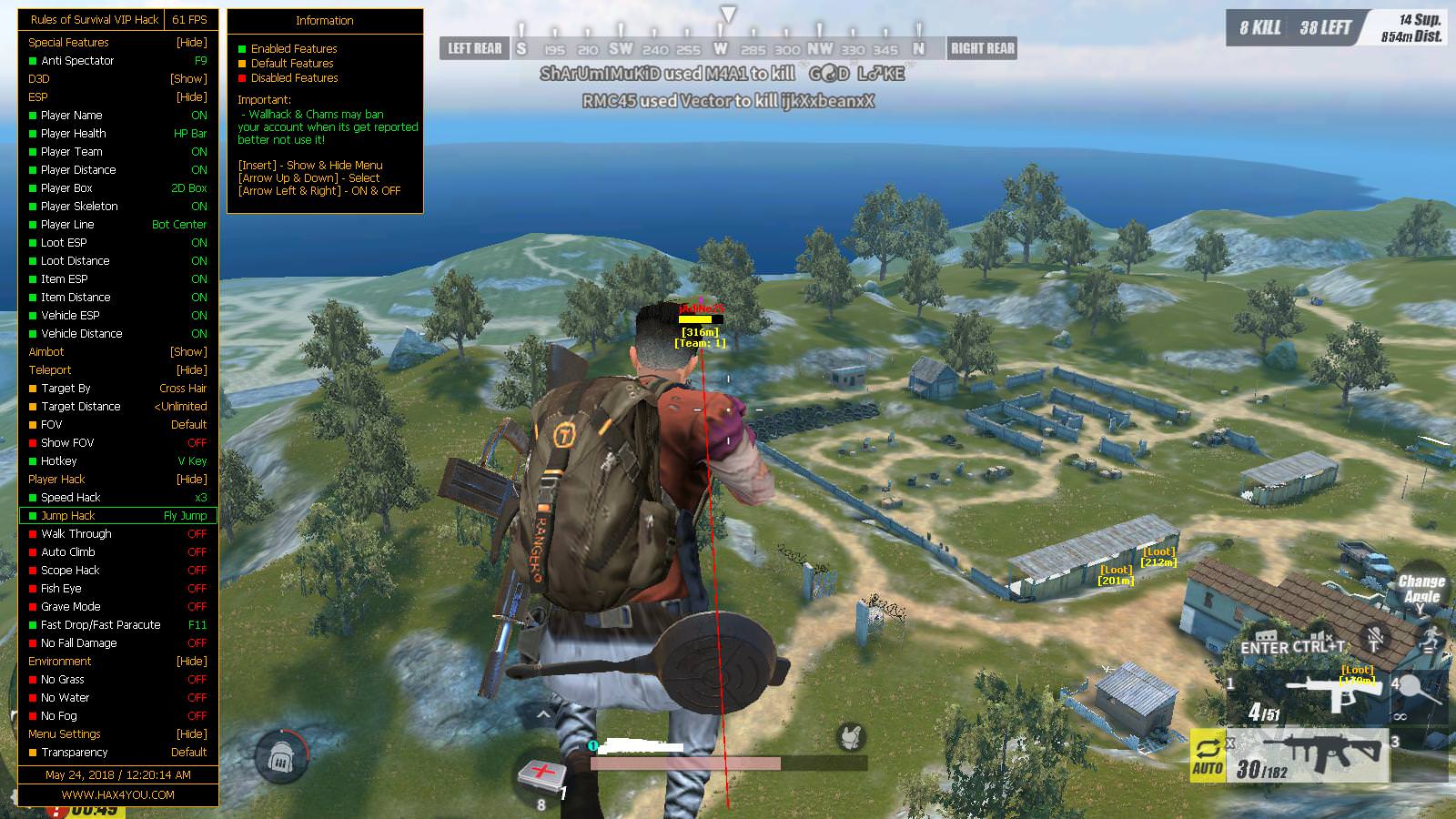 Rules of games CHEATS UPDATES Rules of Survival (VIP