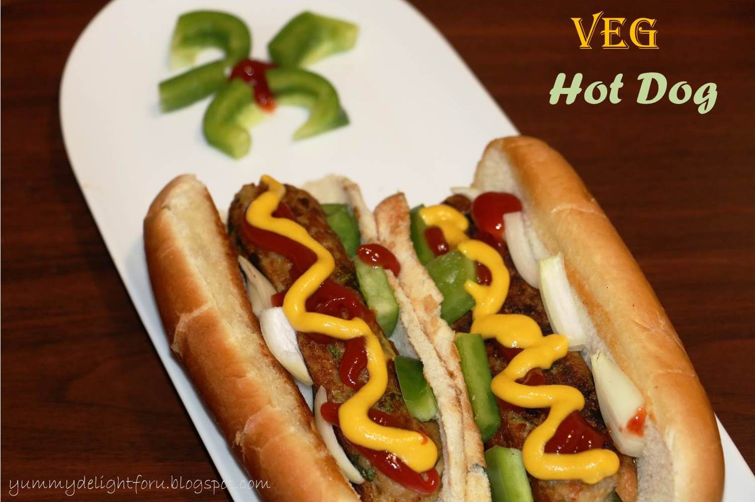 yummy delight for u Veg Hot Dog, How to make Vegetarian Hot Dog