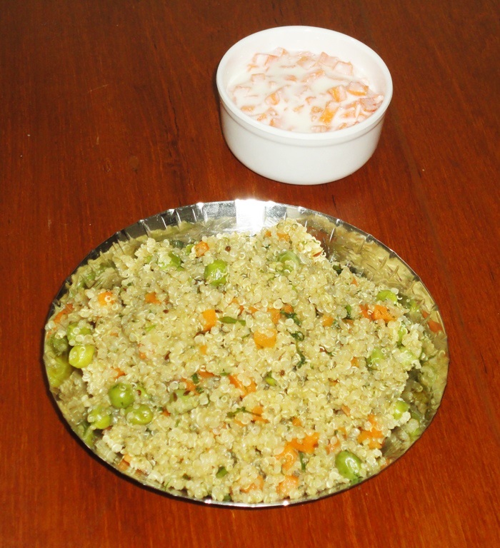 Vidya's Recipes Quinoa pulao recipe Quinoa pulav recipe