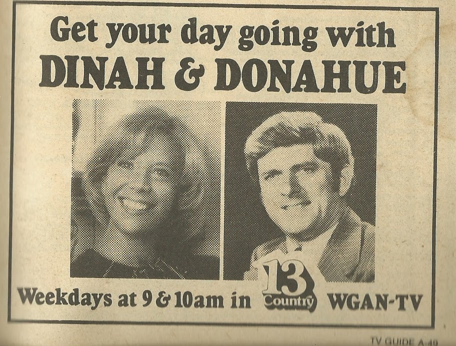 The TV Guide Historian Dinah & Donahue Ad