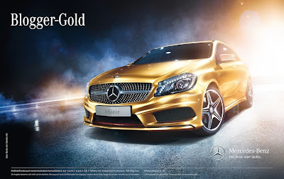 Mercedes Benz a class gold