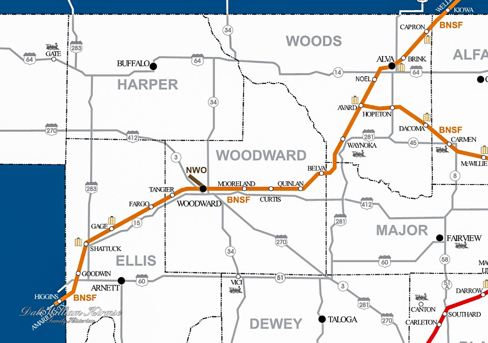 Grandma Kirmse 39 s Album Where Is Was - 20151013 Oklahoma Railroad Map Rail 2014 2015