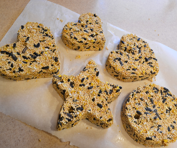 Rose Mary's Clay Bird Seed Hanging Ornaments