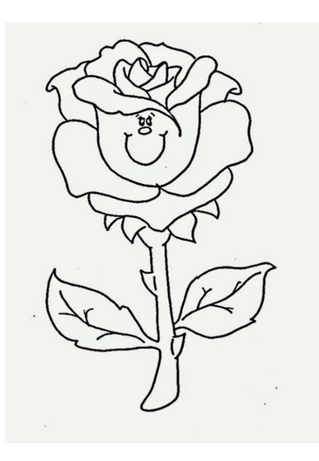 Gambar Bunga Kartun Hitam Putih Mewarna Aneka Mudah Mudahan Berguna