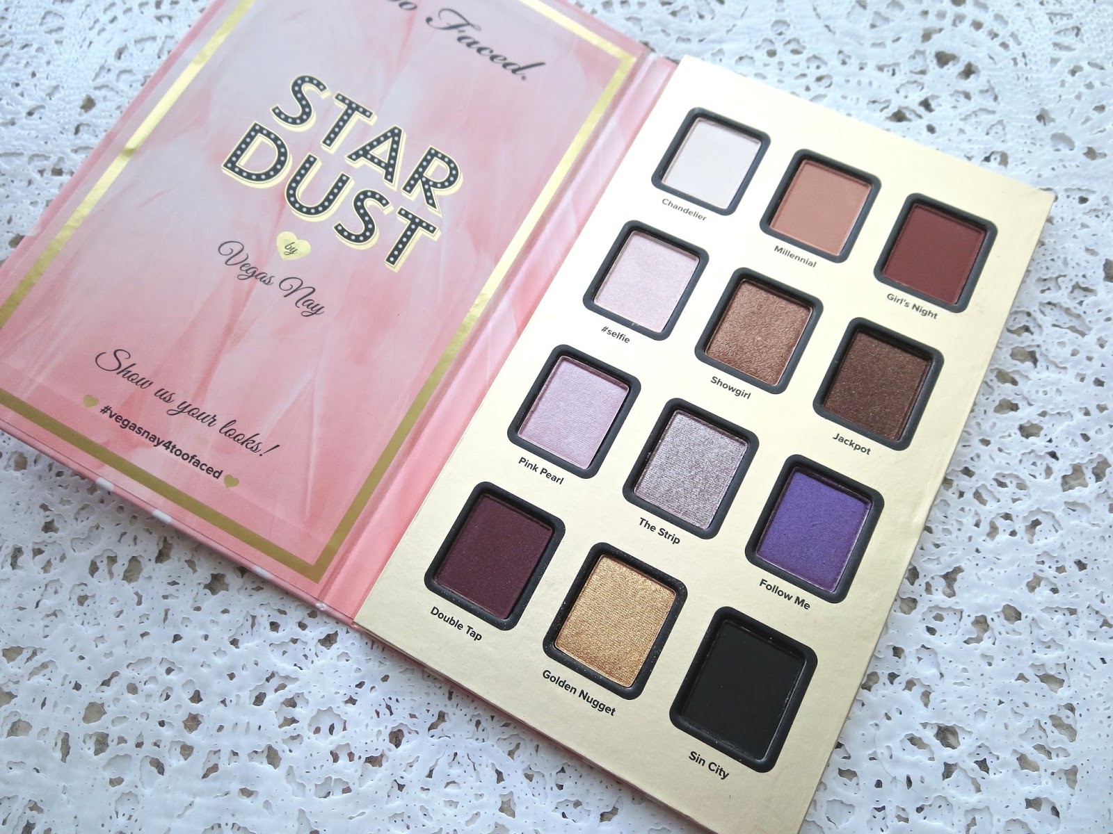 Too faced Stardust Vegas Nay palette