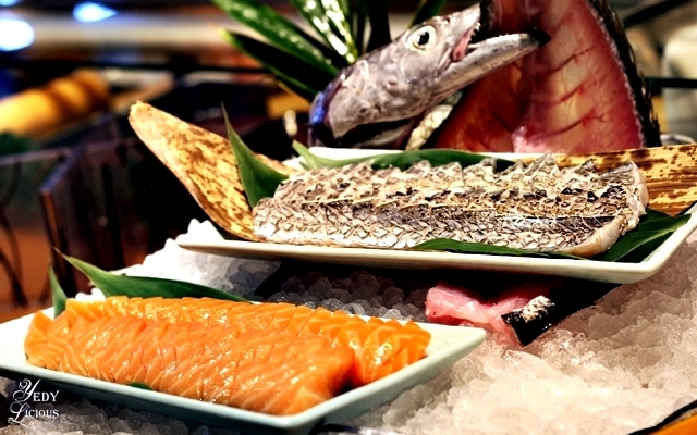 Salmon and Espada SwordFish Sashimi at Nobu Hotel Brunch Buffet City of Dreams Manila