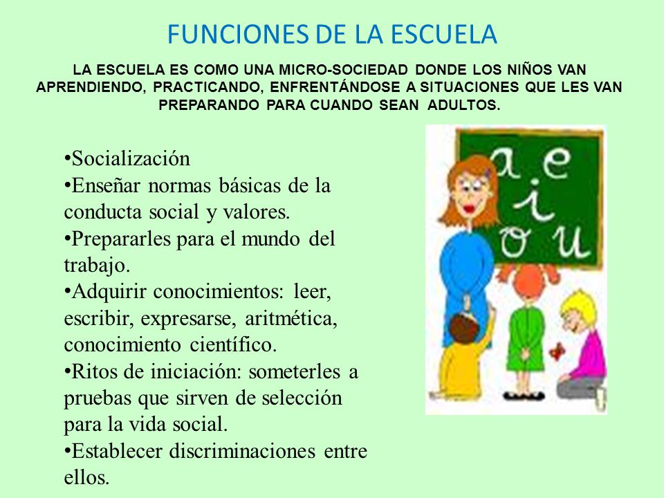 Hacia una comprensión a la Educación Capítulo 5 Las funciones de la Escuela Hacia una comprensión a la Educación Capítulo 5 Las funciones de la Escuela