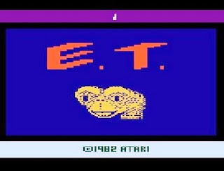Captura de pantalla inicial de ET, ATARI, 1982