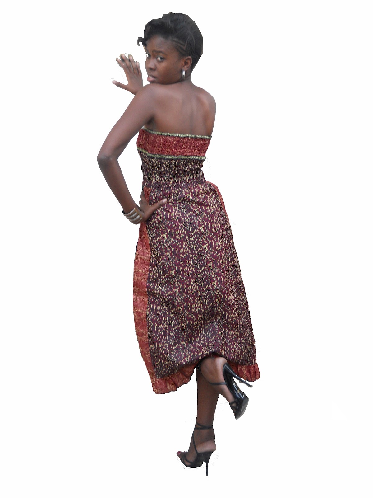 RINEEZ ARTS - African Print Outfits & Culture Stuffs: Leopard touch dress