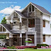 Modern sober coloured sloping roof house