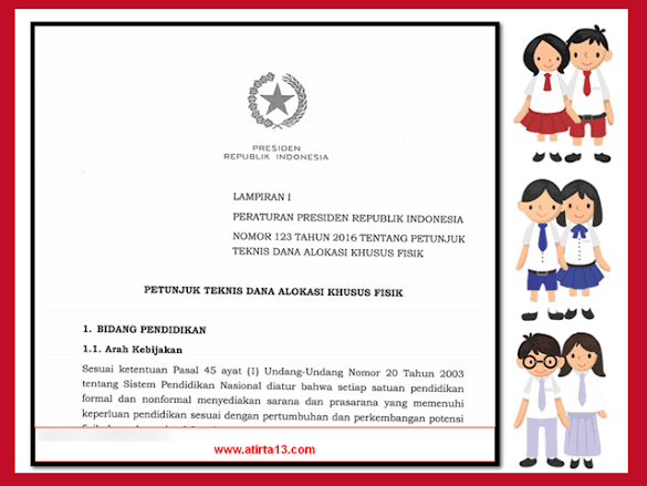 Berikut Daftar Kawasan Yang Mendapat Dana Alokasi Khusus (Dak) Fisik
2017