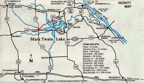 Home Is Where You Park It Great - Mark%2BTwain%2BLake%2BTopographical%2BMap
