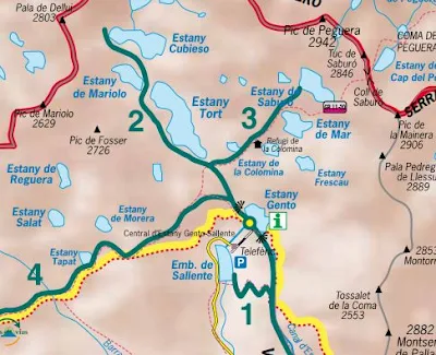 Mapa de la Vall Fosca