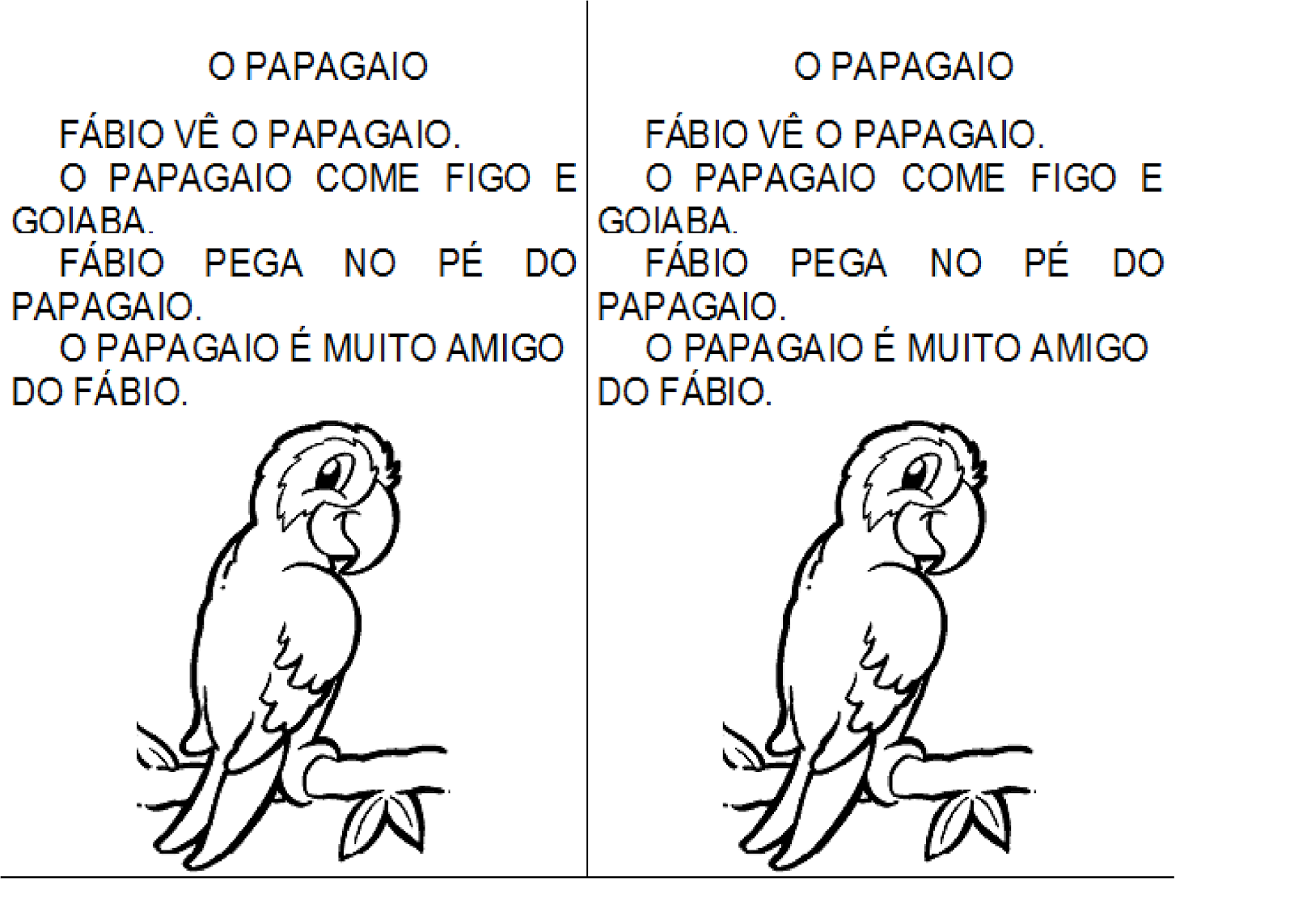 Alfabetizar Com Amor Quadrinha O Papagaio AragÃo F6F