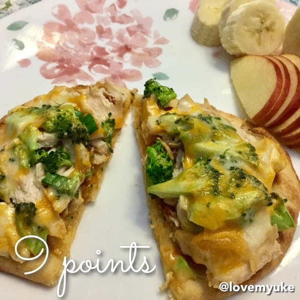 Recipes for Weight Watcher people ) Barby�s Chicken Divan Naan Pizza!