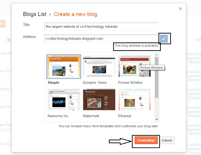  create a blog on blogspot