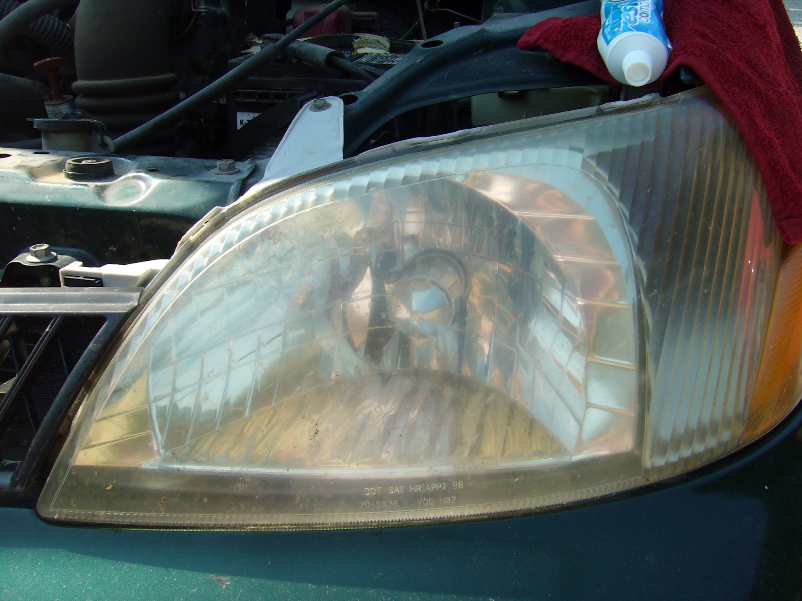 Susan's Blog (nothing special) Toothpaste to clear foggy headlamps IT