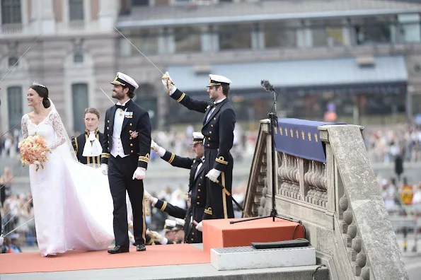 Prince Carl Philip and Princess Sofia (yes, Princess Sofia!, Royal title is now HRH Princess Sofia, Duchess of Värmland). 