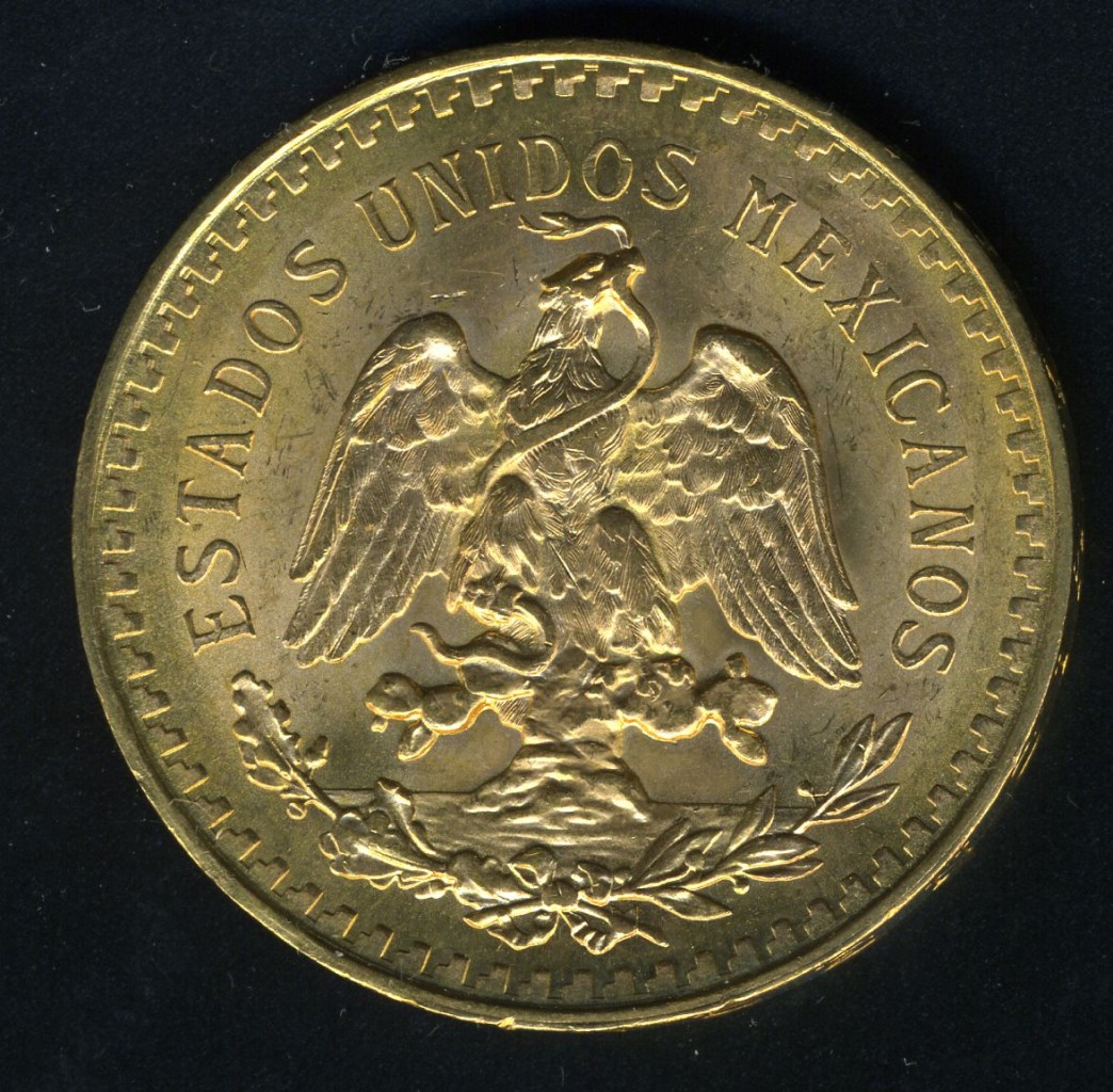 MEXICO 50 PESOS GOLD COIN 1922