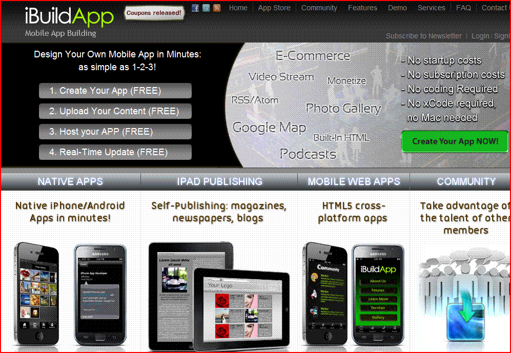 Top 10 Free Mobile Apps Creators And Tools [Videos] Free