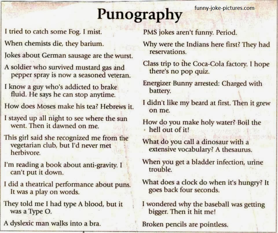 Like A Bell: Funny puns for a Saturday.