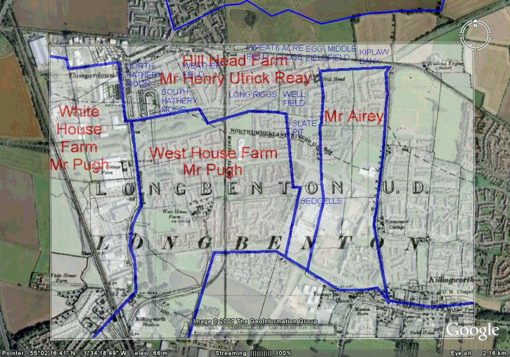 Burradon and Northumberland Past Camperdown and Killingworth Farms