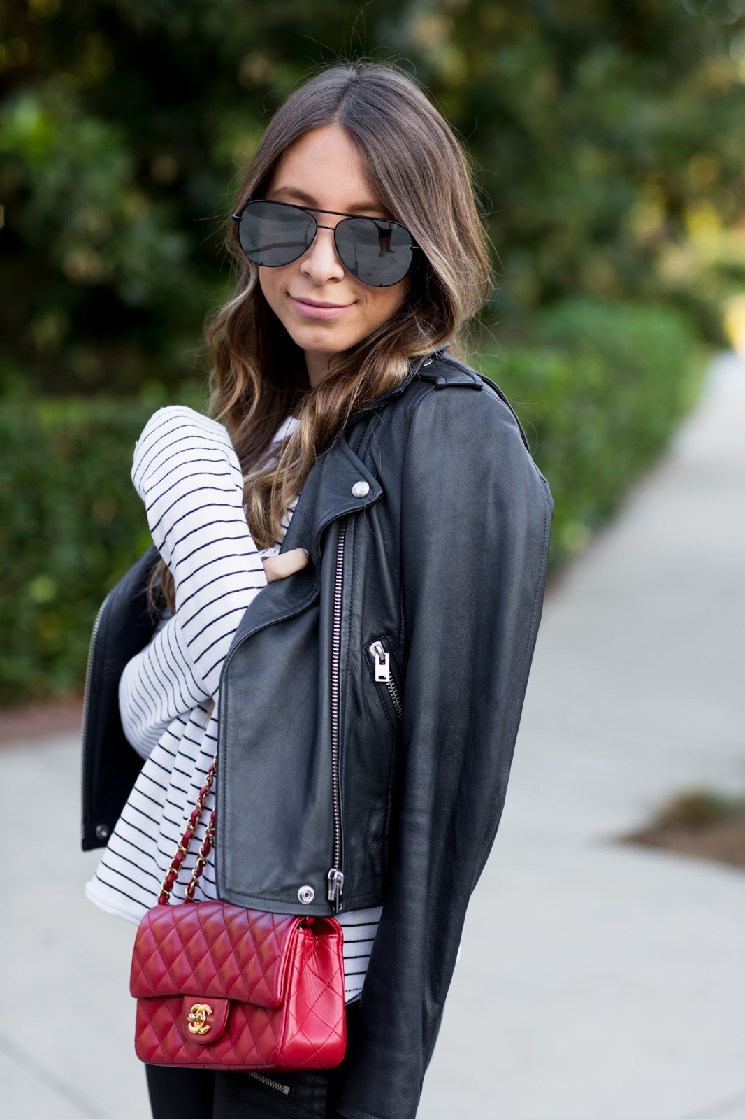 She Went West: Leather & Stripes