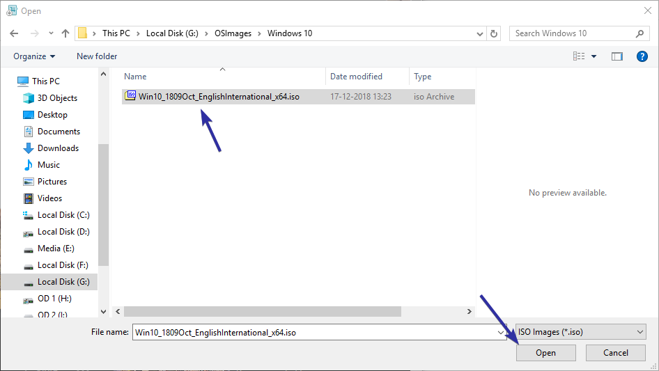 UEFI Önyüklenebilir Windows 10 USB sürücü yükleyicisi nasıl oluşturulur 11 create UEFI bootable USB drive 12