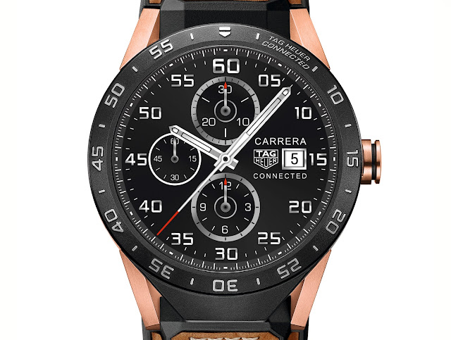 Tag Heuer Connected Rose Gold front