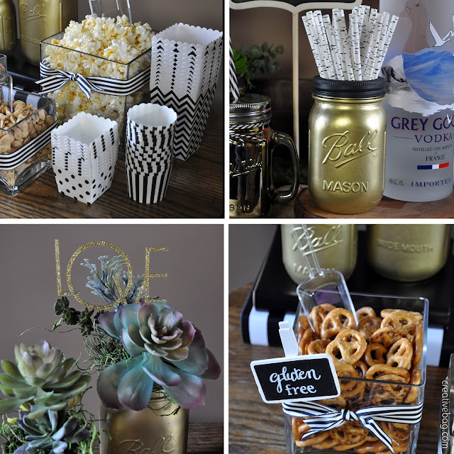 drink station at anniversary party by Lorrie Everitt for Creative Bag