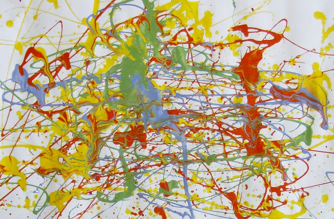 Blackfoot Art Center Painting Like Jackson Pollock