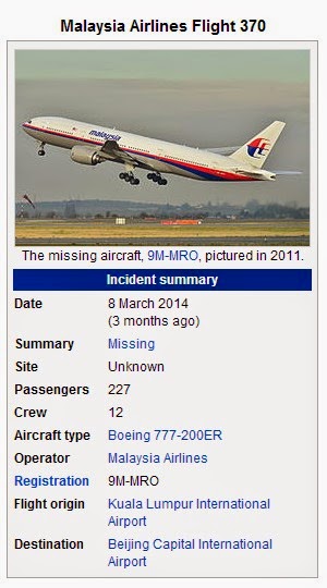 startwan Still missing  Malaysia Airlines Flight 370