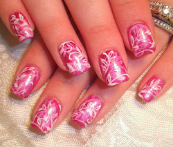 nail designs pretty prom nails tutorials royal damask pink elegant clip moses robin