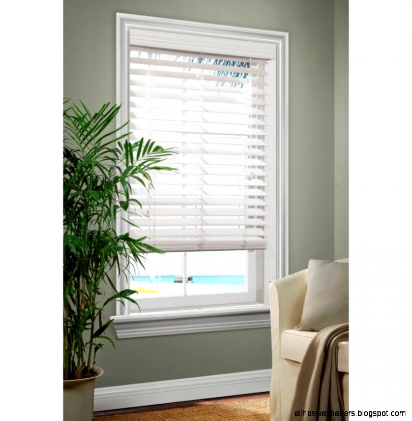 Shop allen  roth 25 in White Faux Wood Room Darkening Horizontal