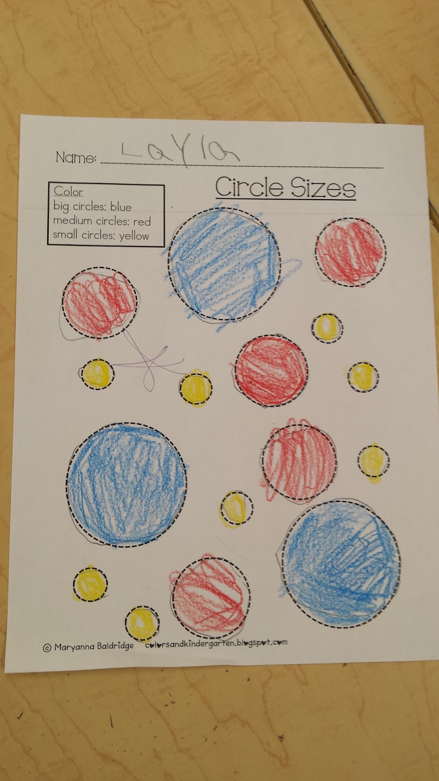 Colors and Kindergarten: First Week of Kindergarten