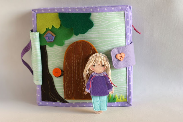 Dollhouse for Madelyn, fabric quiet book by TomToy