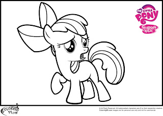 printable my little pony apple bloom coloring pictures