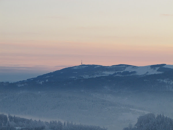 Skrzyczne (1257 m n.p.m.) z Polany Soszów