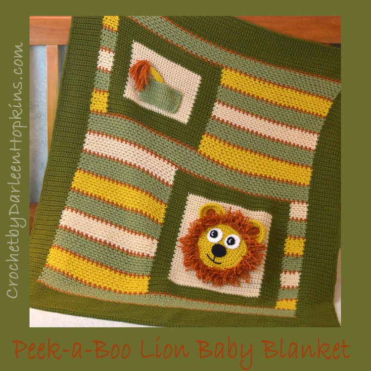 Peek-a-Boo Lion Baby Blanket