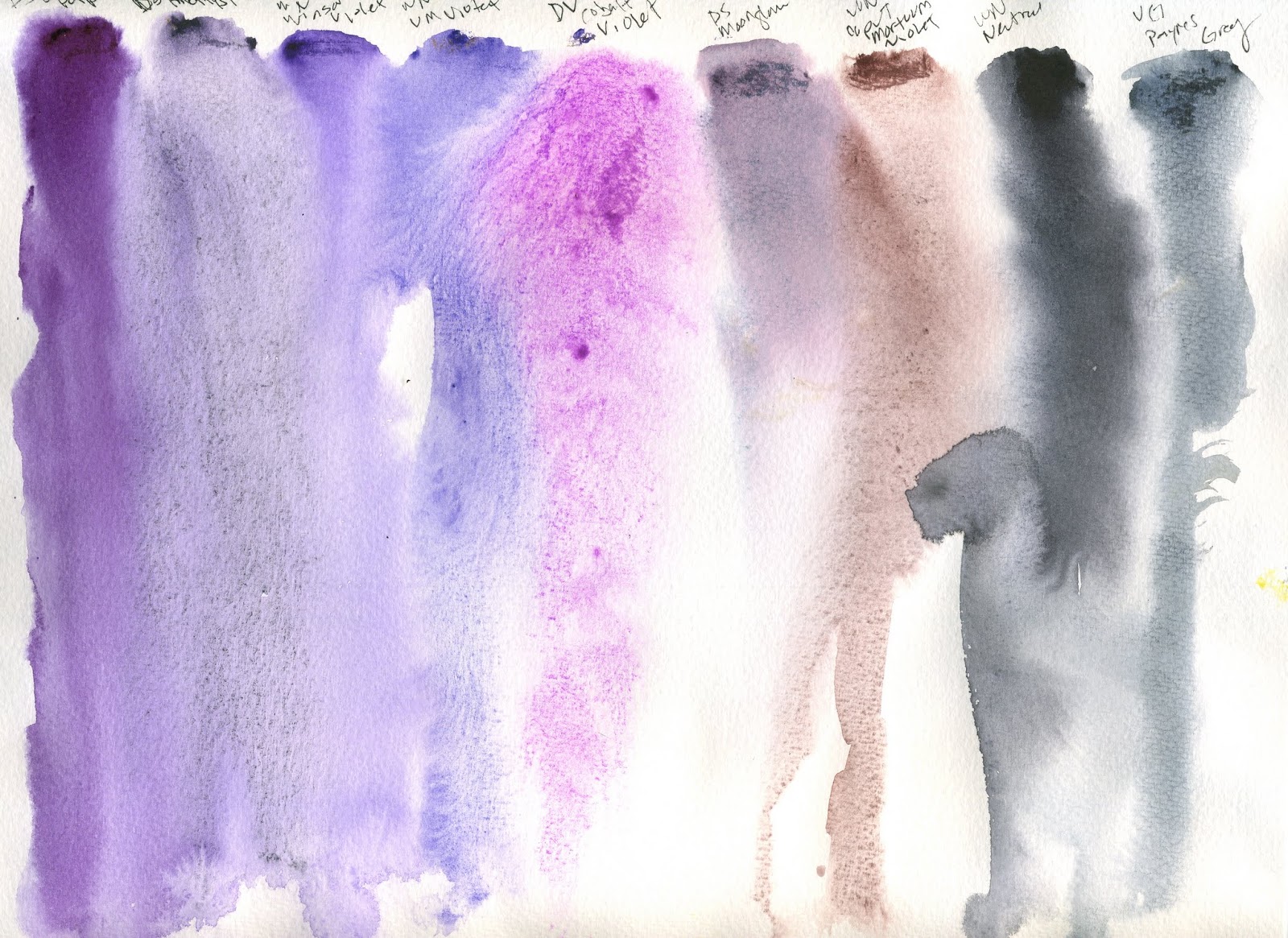 Scribbling With Spirit: Color Tests Before Travel