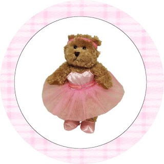 Ballerina Bear: Free Printable Candy Bar Labels. Ballerina Bear Toppers or Free Printable Candy Bar Labels.