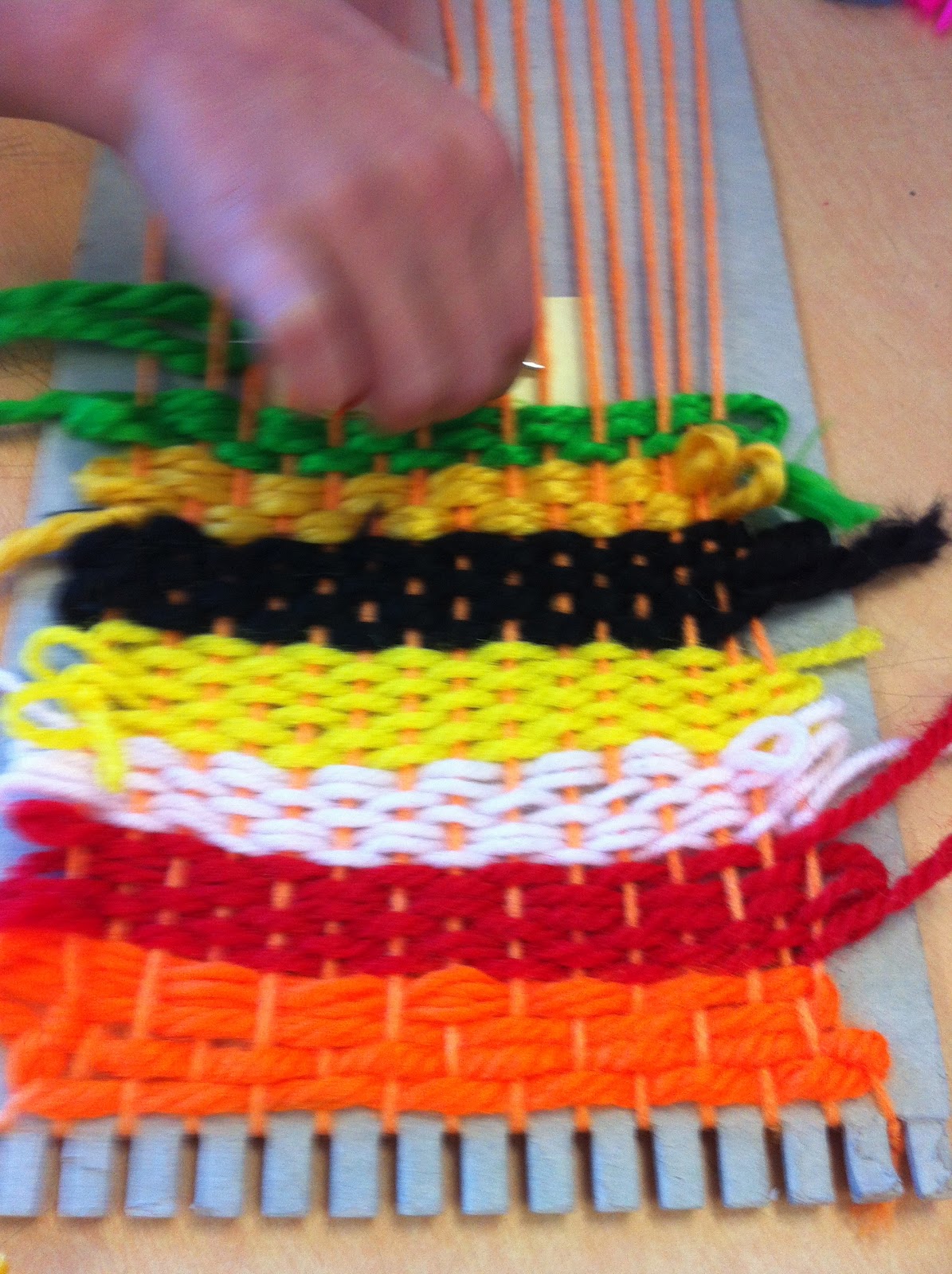 B. Creative Weaving with cardboard loom boards