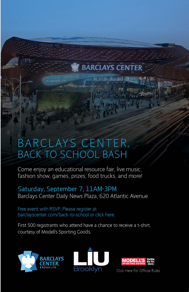 Barclays Center offers a Back to School bash on Saturday