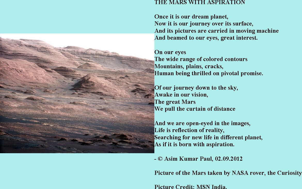 life on mars poetry