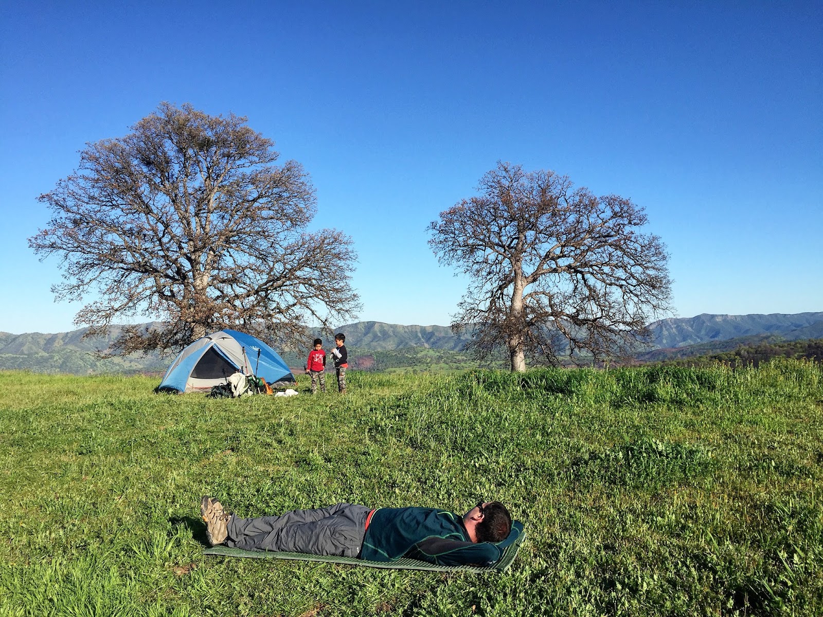 RunHikePlay Cache Creek Ridge Trail Backpacking Trip with the Fam