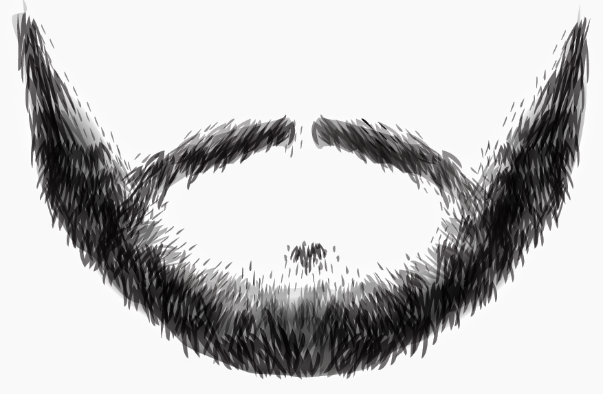 Как рисовать усы в фотошопе